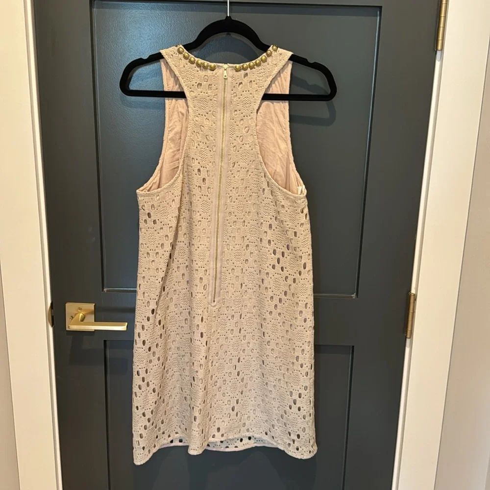 Trina Turk Beige Dress Size 8 Worn Once - Picture 2 of 3